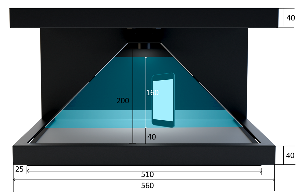 Dreamoc HD3.2 measurement front 