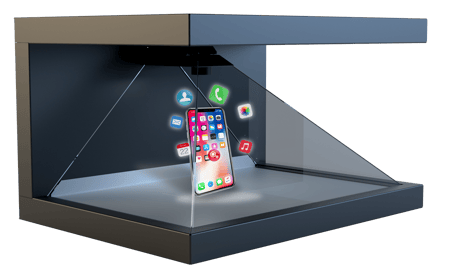 In-store marketing in a retail setting using a 3D holographic display