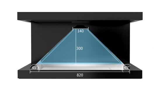 Technical specifications Dreamoc XL3 3D Hologram pyramid