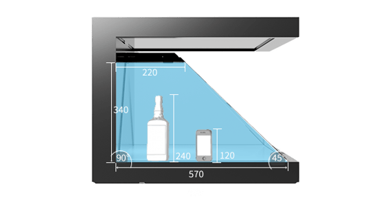 Technical Specifications Dreamoc XL3 3D Hologram Pyramid